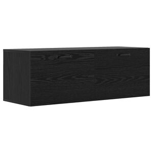 vidaXL V&aelig;gskab Sort eg 100 x 36,5 x 35 cm Konstrueret tr&aelig;