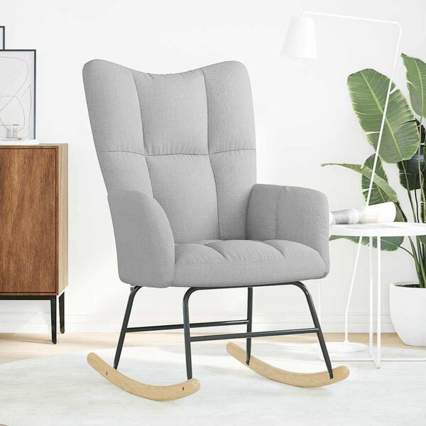 vidaXL gyngestol stof skygr&aring;