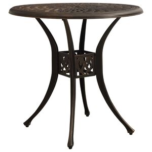 vidaXL havebord 78x78x72 cm st&oslash;bt aluminium bronzefarvet