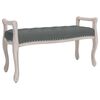 vidaXL b&aelig;nk 110x45x60 cm stof m&oslash;rkegr&aring;