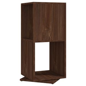 vidaXL drejelig reol 34,5x34,5x75,5 cm konstrueret tr&aelig; brun egetr&aelig;