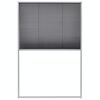 vidaXL plisseret insektnet til vinduer aluminium 80 x 120 cm