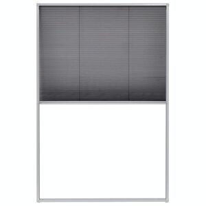 vidaXL plisseret insektnet til vinduer aluminium 80 x 120 cm