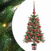 vidaXL Juletr&aelig; med 150 LED'er med stativ Gr&oslash;n 90 cm PE