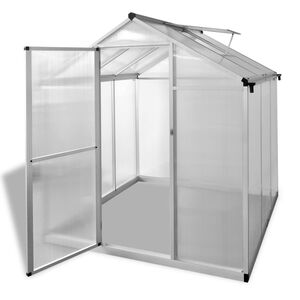 vidaXL drivhus 3,46 m&sup2; forst&aelig;rket aluminium