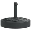 vidaXL parasolfod til &Oslash;38/48 mm st&aelig;nger 25 kg rund