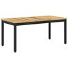 vidaXL Sofabord Hvid og sort 49 x 100,5 x 45 cm Massivt Akacietr&aelig;