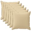 vidaXL Pudebetr&aelig;k 6 stk. HOUTEN Beige 35 x 35 cm Polyester