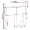 vidaXL Opbevaringshovedgavl med Opladningsstation Sonoma-eg 75 cm