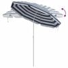 vidaXL Parasol Bl&aring; og Hvid 161 x 161 x 193 cm Polyester