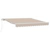 vidaXL Udtr&aelig;kkelig markise Beige 350 x 250 cm Polyester og Aluminium