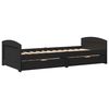 vidaXL daybed med to skuffer uden madras IRUN sort 90x200 cm