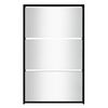 vidaXL skoskab med spejl 3-lags sort 63x17x102,5 cm