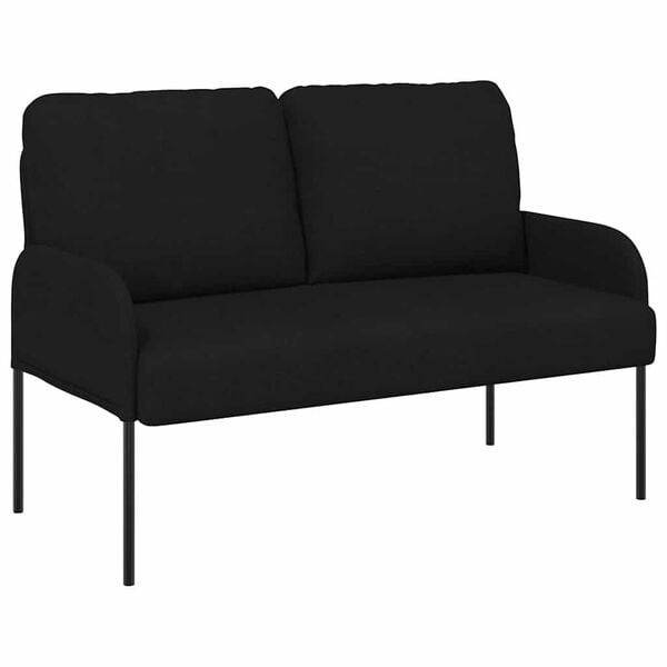 vidaXL Sofaer med pude 110cm Sort Krydsfin&eacute;r