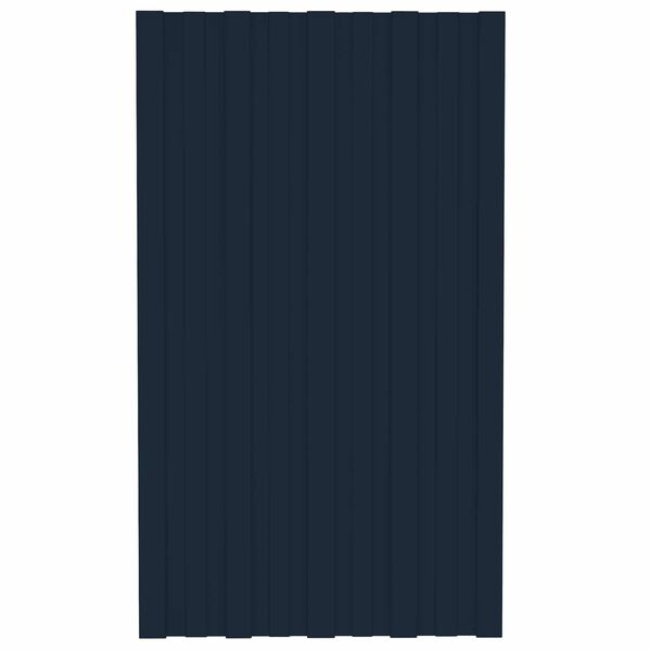 vidaXL Tagpanel 12 pcs Antracit 80 x 45 cm Galvaniseret st&aring;l