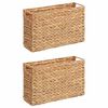 vidaXL Magasinkurve 2 stk. Vandhyacint 39 x 14 x 25 cm Naturfarvet