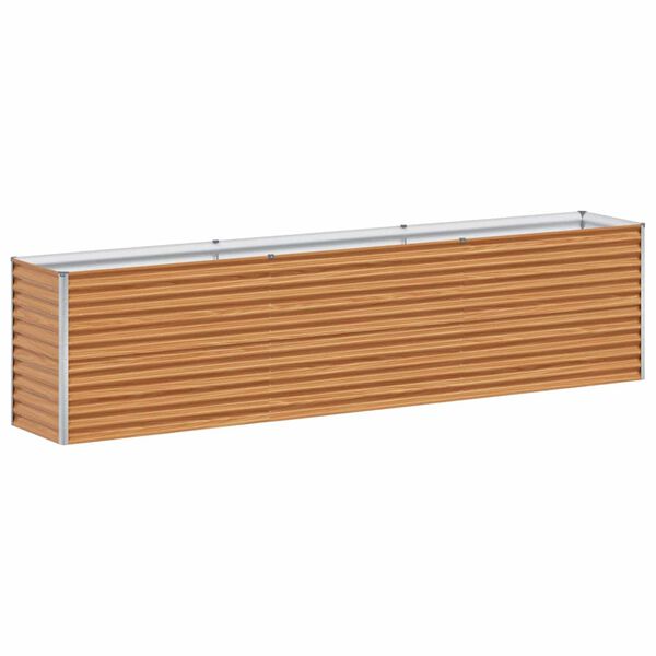 vidaXL H&oslash;jbed Lys Brun 290 x 50 x 68 cm Galvaniseret st&aring;l