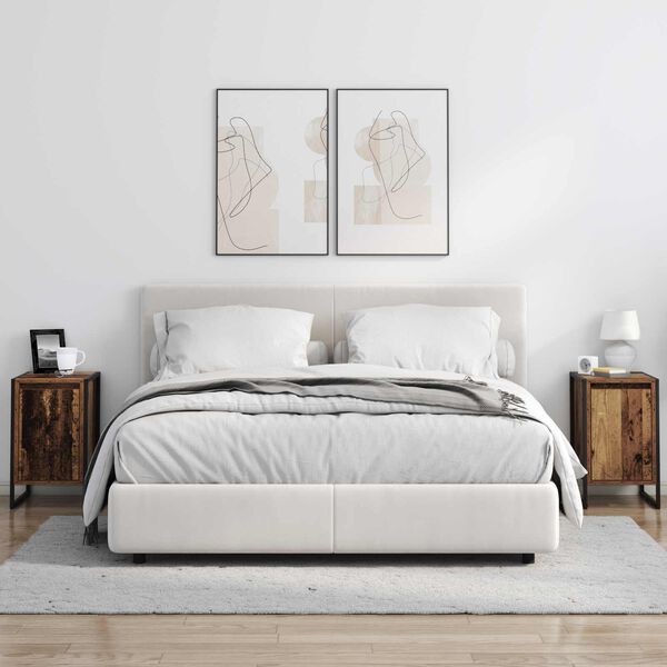 vidaXL Sengebord Gammelt tr&aelig; 39,5 x 30 x 50 cm Konstrueret tr&aelig;