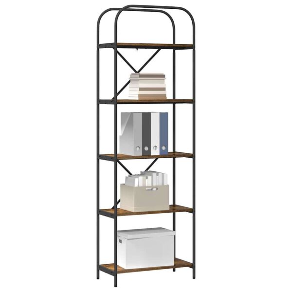 vidaXL Bogreol R&oslash;get eg 60 x 30 x 183 cm Konstrueret tr&aelig;