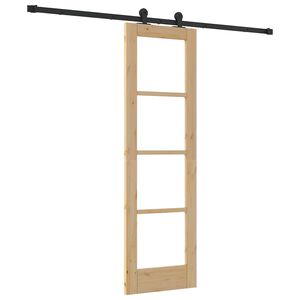 vidaXL Skyded&oslash;r ORKDAL Naturfarvet 61 x 198,5 cm