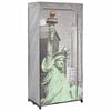 vidaXL kl&aelig;deskab 75 x 45 x 160 cm stof New York-m&oslash;nster