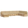 vidaXL Udend&oslash;rs sofagruppe 8 stk. Hvid og Beige Polyester