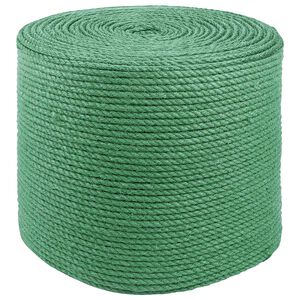 vidaXL Jute reb 8 mm Gr&oslash;n 100% Tossa jute