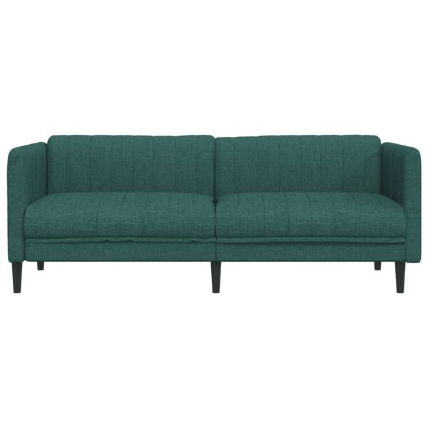 vidaXL 3-personers sofa stof mørkegrøn
