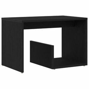 vidaXL Sidebord Sort eg 59 x 36 x 38 cm Konstrueret tr&aelig;