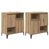 vidaXL Sideboards 2 stk. Artisan Egetr&aelig; 60 x 35 x 70 cm