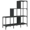 vidaXL bogreol 92x30x102 cm konstrueret tr&aelig; og metal sort