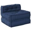 vidaXL Modulsofa 3 pcs Indigo Stof