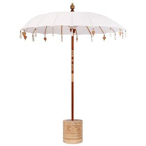 vidaXL Balinesisk parasol med base 250 190 x 190 x 250 cm