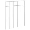 vidaXL Havehegnspane 48 pcs Galvaniseret st&aring;l S&oslash;lv