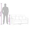 vidaXL 2-personers sofa 120 cm stof sort
