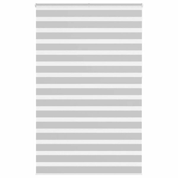 vidaXL zebragardin lysegr&aring; 140x230 cm stofbredde 135,9 cm polyester