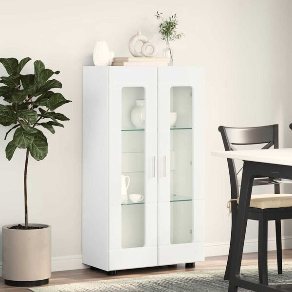 vidaXL Sideboard FLORIN Hvid 55,5 x 29 x 103 cm Konstrueret tr&aelig;