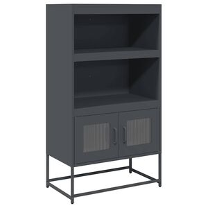 vidaXL h&oslash;jskab 68x39x123 cm st&aring;l antracitgr&aring;