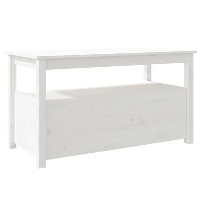 vidaXL sofabord 102x49x55 cm massivt fyrretræ hvid