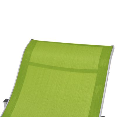 vidaXL foldbare liggestole 2 stk. textilene grøn