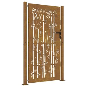 vidaXL havel&aring;ge 100x200 cm cortenst&aring;l bambusdesign