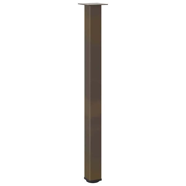 vidaXL barbordsben 4 stk. naturst&aring;l 110-112 cm st&aring;l