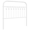 vidaXL udskiftningsgavl 100 cm metal hvid