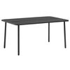 vidaXL havebord 150 x 90 x 72 cm st&aring;l m&oslash;rkegr&aring;