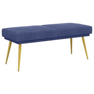 vidaXL Dobbeltlagret b&aelig;nk Politi bl&aring; 120 x 45 x 46 cm Fl&oslash;jl