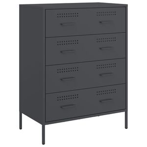 vidaXL skab 68x39x89 cm st&aring;l antracitgr&aring;