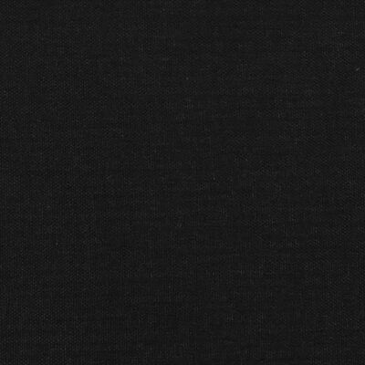 vidaXL sengegavl med kanter 183x16x78/88 cm stof sort
