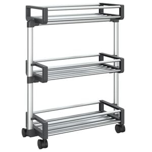 vidaXL opbevaringsvogn 59x20x75 cm aluminium