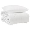 vidaXL &Aring;rsd&aelig;kkende Dyne med pude 2 pcs Hvid Microfiber