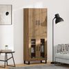vidaXL Highboard 2 pcs Artisan Egetr&aelig; 69,5 x 34 x 180 cm